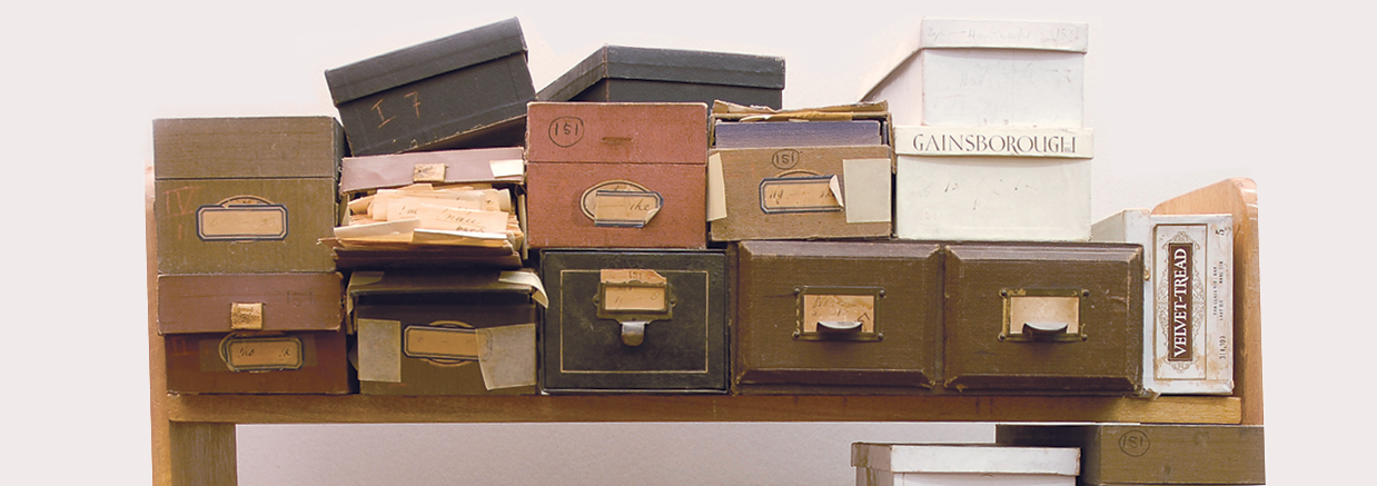 The slips in the shoeboxes